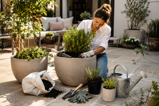 Upgrading Your Patio: A Weekend Guide to Repotting into Fiberclay