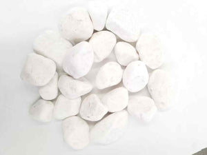 Imported Snow White Decorative Pebbles – 1 Tonne Bags
