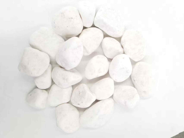 Imported Snow White Decorative Pebbles – 1 Tonne Bags